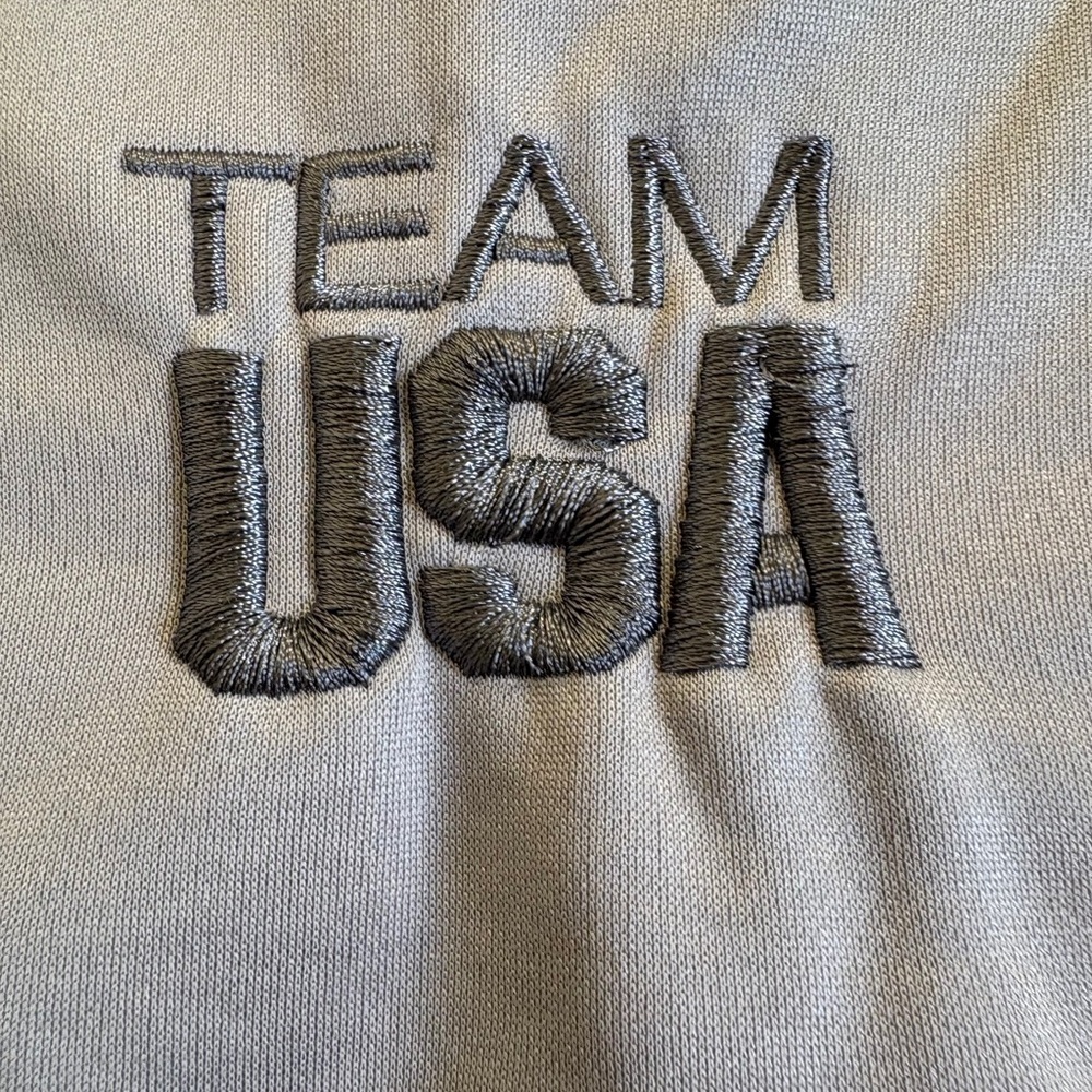 Vintage 90s Team USA Olympic Full Zip Hoodie M Made in USA Jacket - Picture 5 of 8
